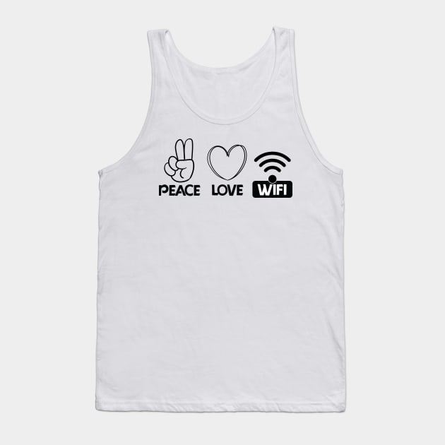 love peace wifi Tank Top by teestaan